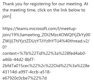 Microsoft Teams join from link