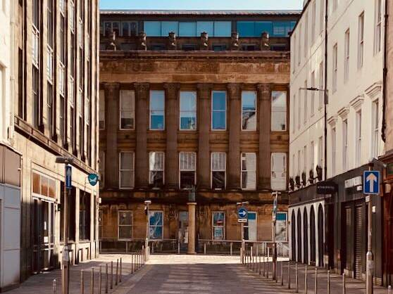 Garth Street looking east towards Hutcheson St