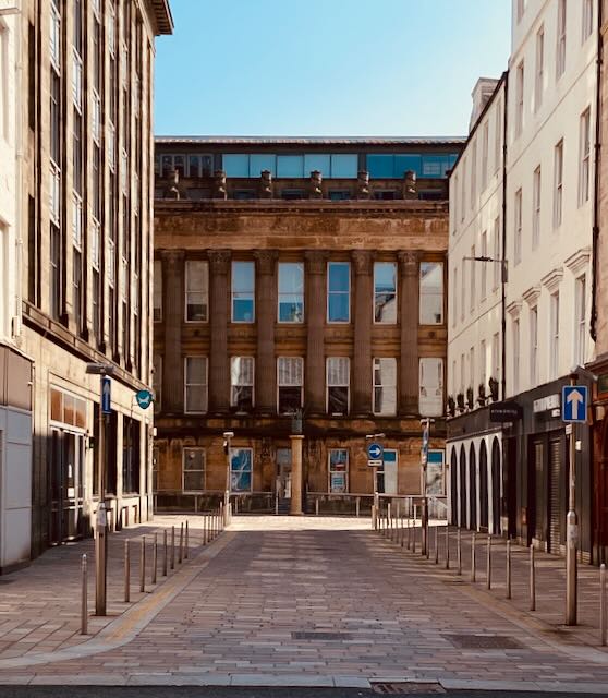 Garth Street looking east towards Hutcheson St