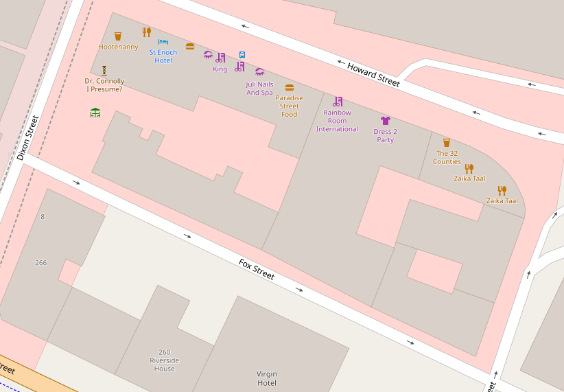 Image showing proposed location of development on Maxwell St/Fox St